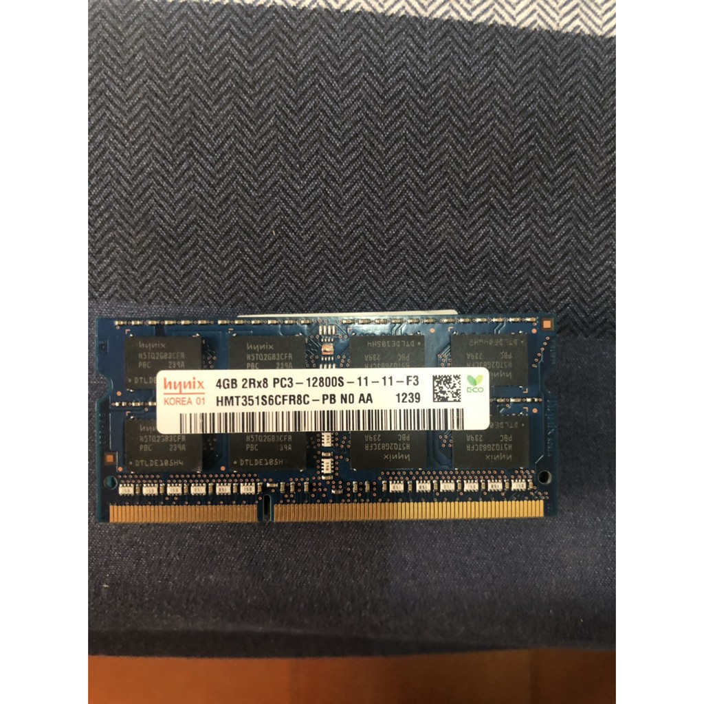 海力士 4G DDR3 1600 PC3-12800  雙面 筆記型電腦記憶體