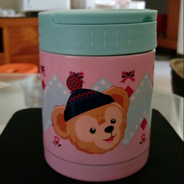 香港迪士尼 達菲雪莉梅畫家貓 保溫罐