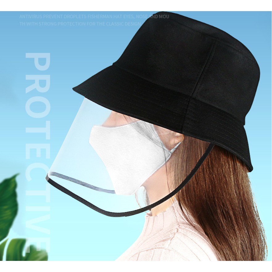 現貨-防疫成人/兒童漁夫帽面罩🥽☑️開統編發票防飛沫面罩兒童防疫面罩