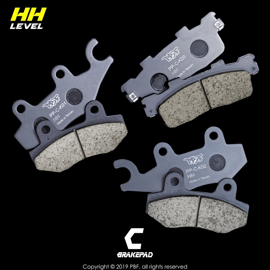 PBF暴力虎 |  K00+K01+K02 套裝組 陶瓷複合來令片 煞車皮 適用車種 雷霆王-180