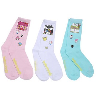 美國版 三麗鷗 小鎮系列 Hello Kitty 酷企鵝 大眼蛙 襪子 長襪