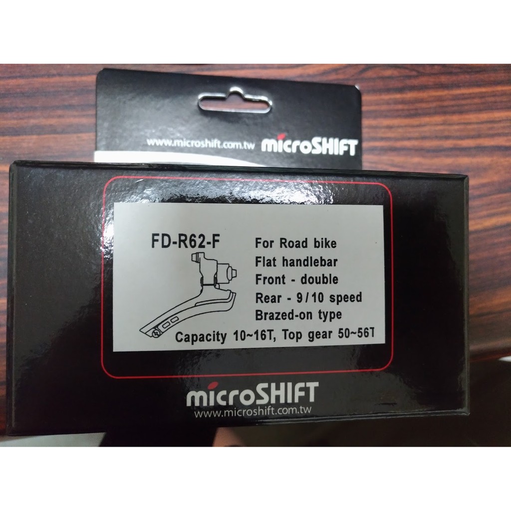 【小謙單車】全新台灣微轉FD-R62-F  microshift 20速平把公路車前變速器BRAZED-ON