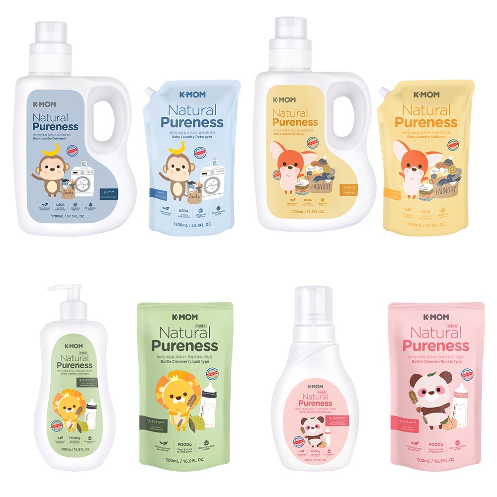 MOTHER-K 韓國K-MOM 有機植萃蔬果奶瓶清洗液 有機植萃蔬果奶瓶清洗慕斯 有機植萃嬰幼兒洗衣精 衣物柔軟精