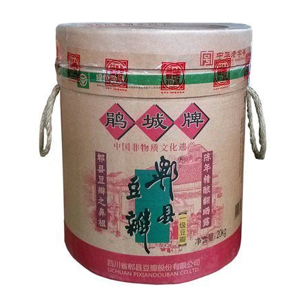 鵑城牌郫縣一級豆瓣醬一年陳釀  四川特產一級桶裝15kg