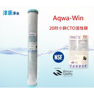 【津豪淨水】新開幕 免運 可刷卡 Aqua win 20吋小胖CTO椰殼活性碳 認證 只要250元