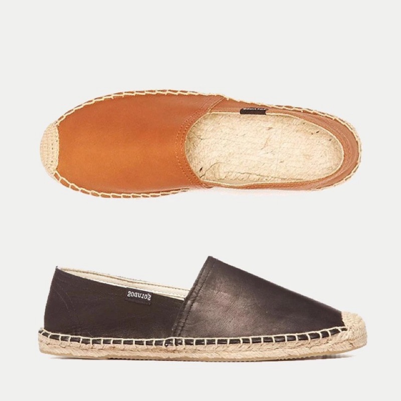 Soludos真皮草編鞋 smoking platform ESPADRILLE