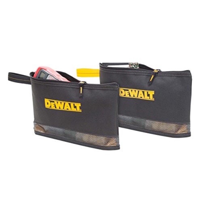 DEWALT得偉 多功能配件袋拉鏈袋收納袋 工具袋 零件 收納 工具包  2個一組