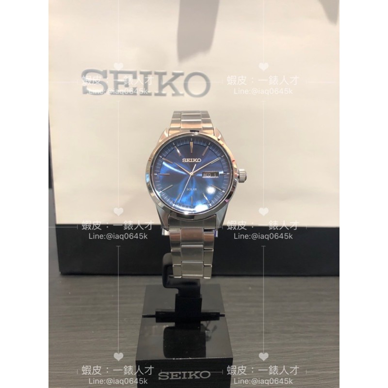 SEIKO 精工 質感簡約太陽能時尚腕錶(V158-0BE0B/SNE525P1)-SK027