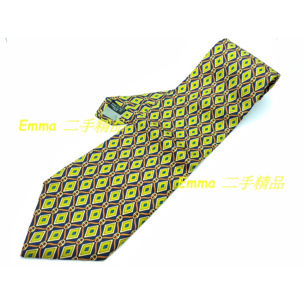 FENDI 義大利製造 100%純絲 領帶 (二手真品)