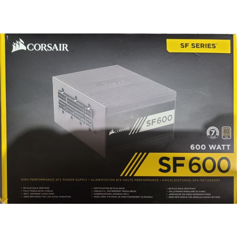 [二手保固內]海盜船 CORSAIR SF600 sfx 全模組 電源供應器