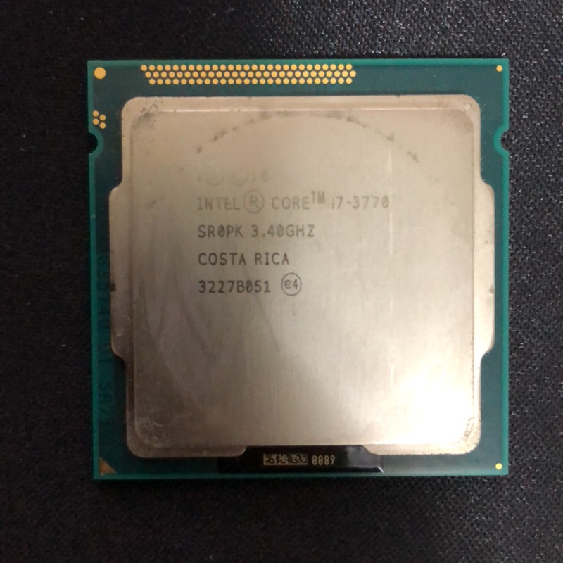 二手 Intel i7-3770 3.4GHZ  4C8T 8M 快取記憶體 最高 3.9 GHz 1155腳位