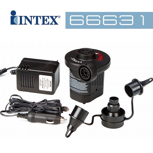 【美國 INTEX】66631 戲水系列-110V~120V AC/DC電動打氣筒/電動充氣