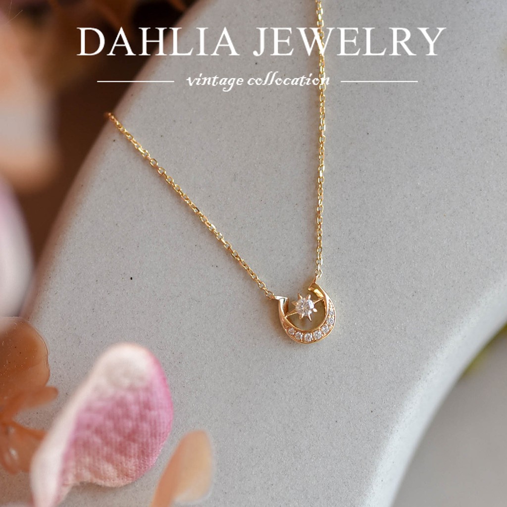 【 Dahlia 】18K幸運馬蹄鑽石項鍊 K金細鍊 輕珠寶  DP069