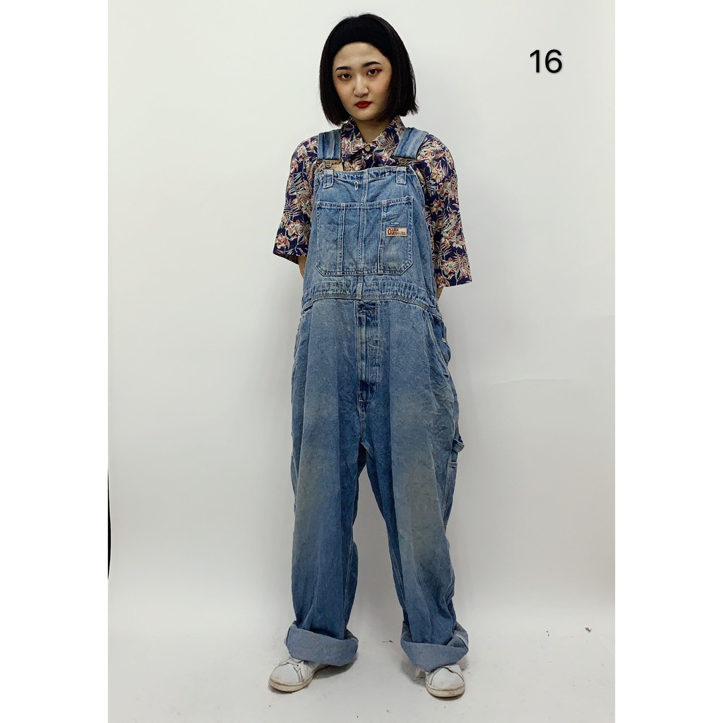 【Rock Vintage搖滾古著】古著吊帶褲 吊帶褲 CARHARTT DICKIES 工裝吊帶褲 搖滾古著 016