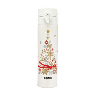 THERMOS 膳魔師 JNI-402CT-MVAN 雪花聖誕樹 不鏽鋼真空保溫瓶0.4L 超取全新品