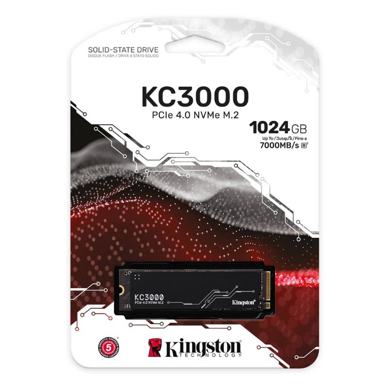 Kingston金士頓 KC3000 1TB Gen4 PCIex4 M.2 2280/SSD固態硬碟
