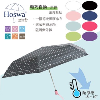 【Hoswa雨洋傘】浪漫點點省力自動傘 折疊傘雨傘 抗UV 防風 防曬 降溫 品牌時尚設計<CP值大爆款||現貨不必等>