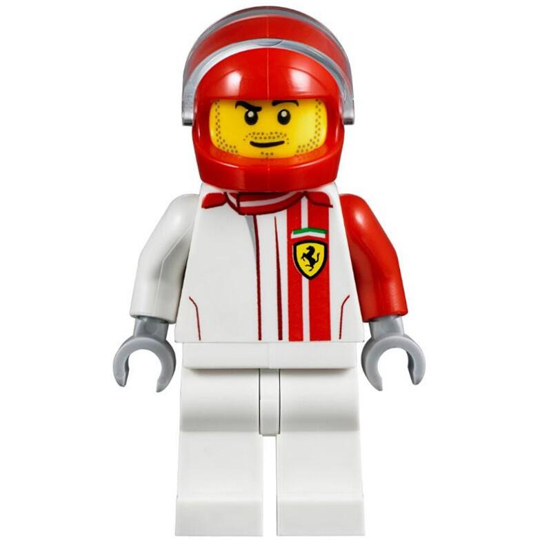 【小荳樂高】LEGO 賽車系列 Ferrari F40 賽車手 人偶 (75890原裝人偶) sc077