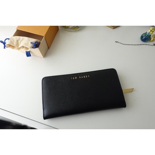目前缺貨中 英國品牌ted Baker 經典素色logo 文青低調風少女長夾目前特價中唷 蝦皮購物
