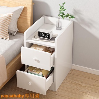 促銷價E2小型床頭柜簡約現代簡易置物架邊柜出租房用超窄夾縫收納儲物柜子