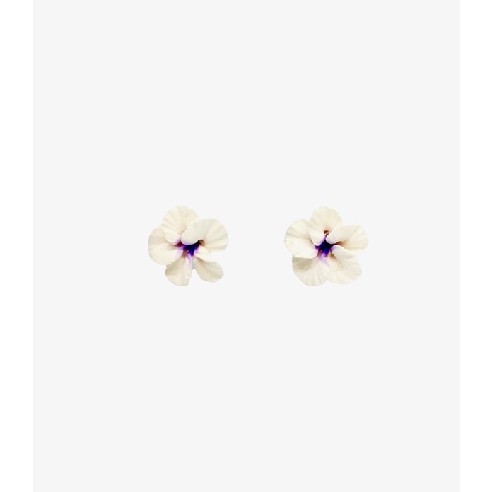 Fimo Hibiscus Flower Earring 海島風 扶桑花耳環 (軟陶) small 夏威夷進口 全新