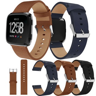 fitbit versa真皮表帶 智能手錶versa頭層牛皮真皮表帶 fitbit versa2真皮表帶