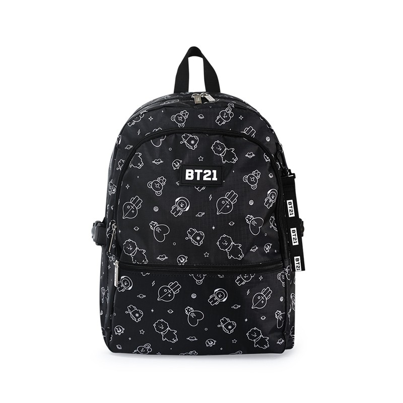台湾限定　BT21　バッグ　（R018） (ブラック) BT21 JAPAN Black Tote Bag – K-STAR
