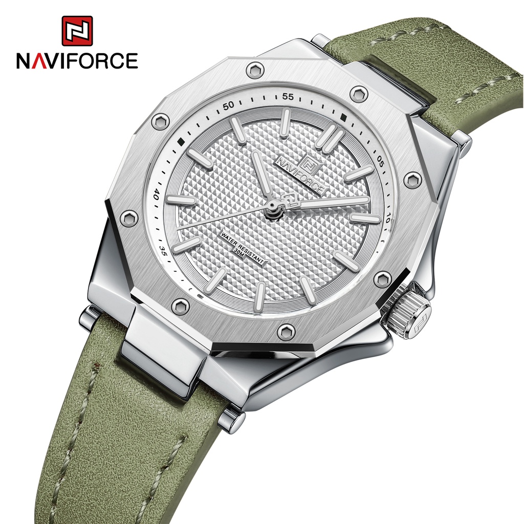 Naviforce NF5026 女士時尚休閒軍事石英運動時鐘小時手錶