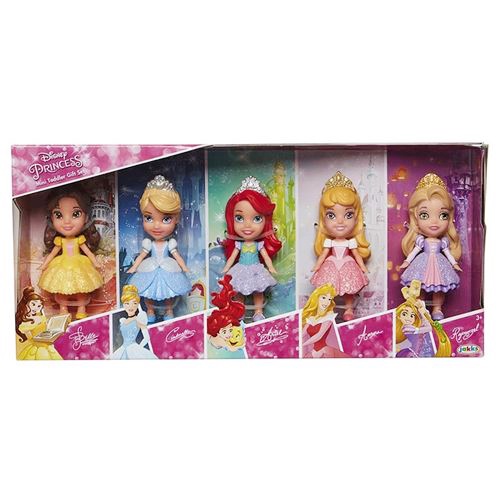 Disney 迪士尼 - Jakks 公主娃娃 - 迪士尼公主迷你娃娃5入