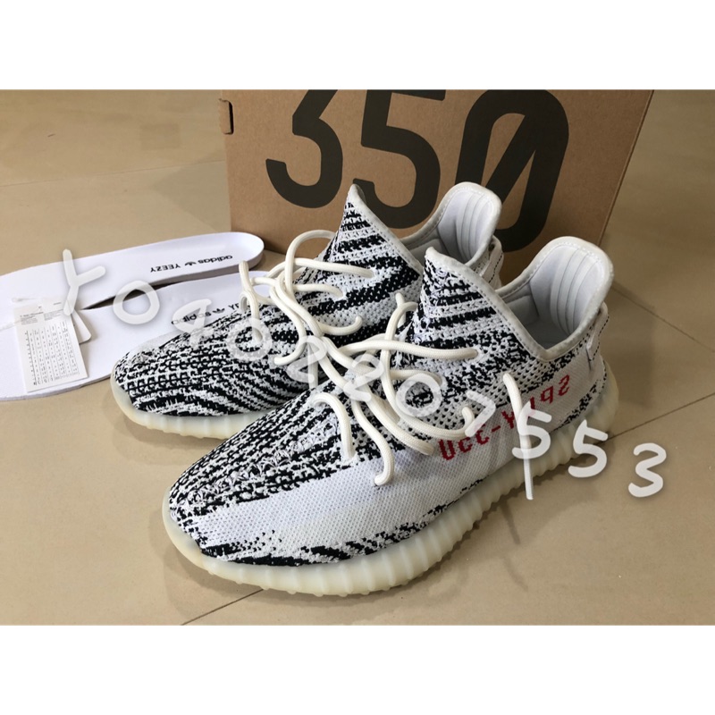 adidas YEEZY BOOST 350 V2 zebra 斑馬 us10 9.9成新 只有正品 雙北可面交