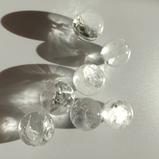 能量星球✳白水晶球 White Quartz│水晶球系列 Rock Crystal 彩虹 爆彩
