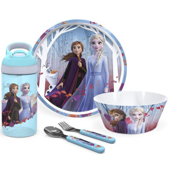 👍正版空運👍美國迪士尼 冰雪奇緣 FROZEN ELSA  艾莎公主 安娜 無毒 餐具 水壺 盤子 叉子 湯匙 碗