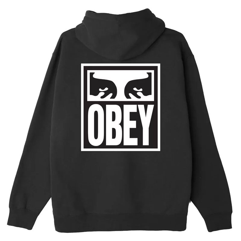 OBEY - 117462142 EYES ICON 2 HEAVYWEIGHT HOODED 帽T (黑色) 化學原宿