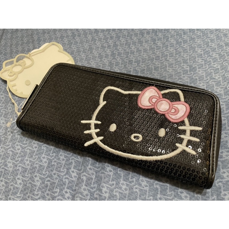 Sanrio Hello Kitty亮片系列臉型造型長夾