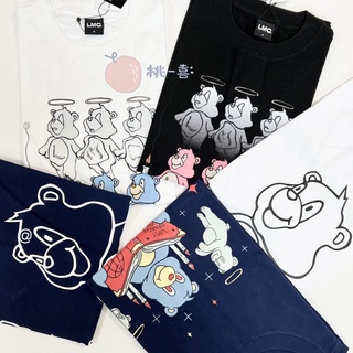 （臺現） LMC 短袖 短踢 韓國潮牌 情侶 小熊短踢 短袖 純棉 韓國代購 正韓