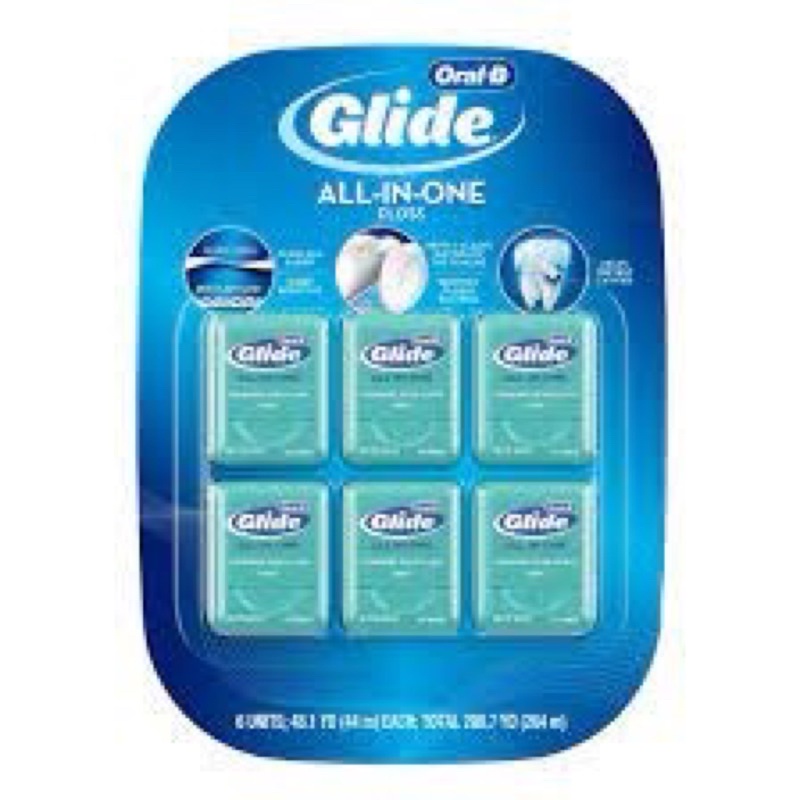 Costco好市多 Oral-B Glide 清潔舒適牙線 薄荷口味 44公尺x6入