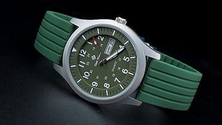 台灣精品,美型軍綠色,搭載日本 SEIKO 精工原廠 VX43 石英機芯,,強悍造型軍風glad stone 防水石英錶
