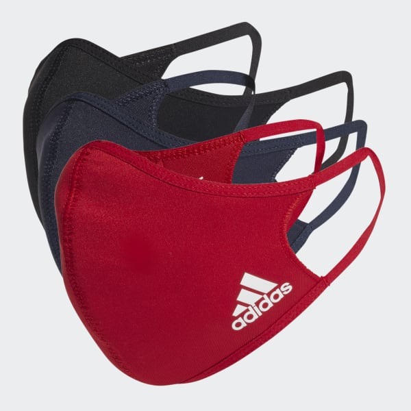 ADIDAS 運動口罩 (非醫療用途) 黑、深藍、紅 - 三入  HF7047 Sneakers542