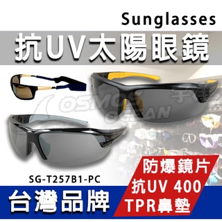 AROPEC 抗UV太陽眼鏡 SG-T257B1-PC 登山眼鏡 單車眼鏡 墨鏡 偏光眼鏡 運動眼鏡 三鐵眼鏡 畏光用