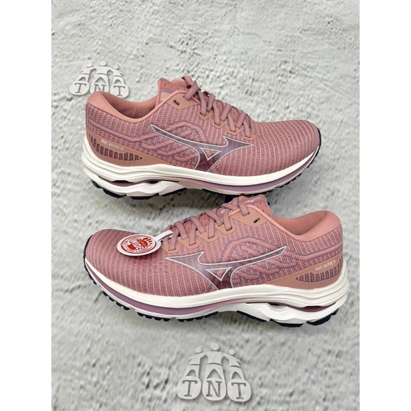 《TNT》MIZUNO WAVE INSPIRE 18 WAVEKNIT SW女 寬楦 支撐型慢跑鞋J1GD222914