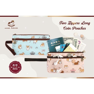 【Uma hana西門旗艦店】臺灣製防水包🌈長零+拉，雙層拉鏈，可分層收納，6吋手機置入ok安安