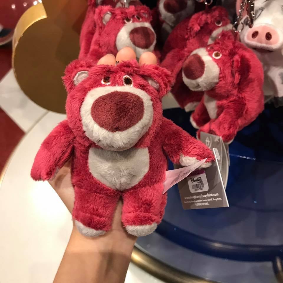 :::OH YEAH!::香港帶回 熊抱哥鑰匙圈 無草莓味 生日禮物 Lotso ToyStory 迪士尼 Disney