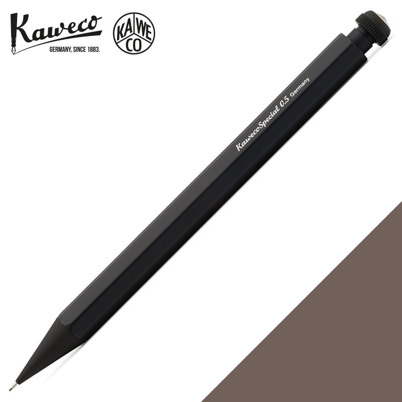 德國 KAWECO SPECIAL系列 鋁製自動鉛筆 霧黑色 Push Pencil 0.5 0.7 0.9 2.0mm