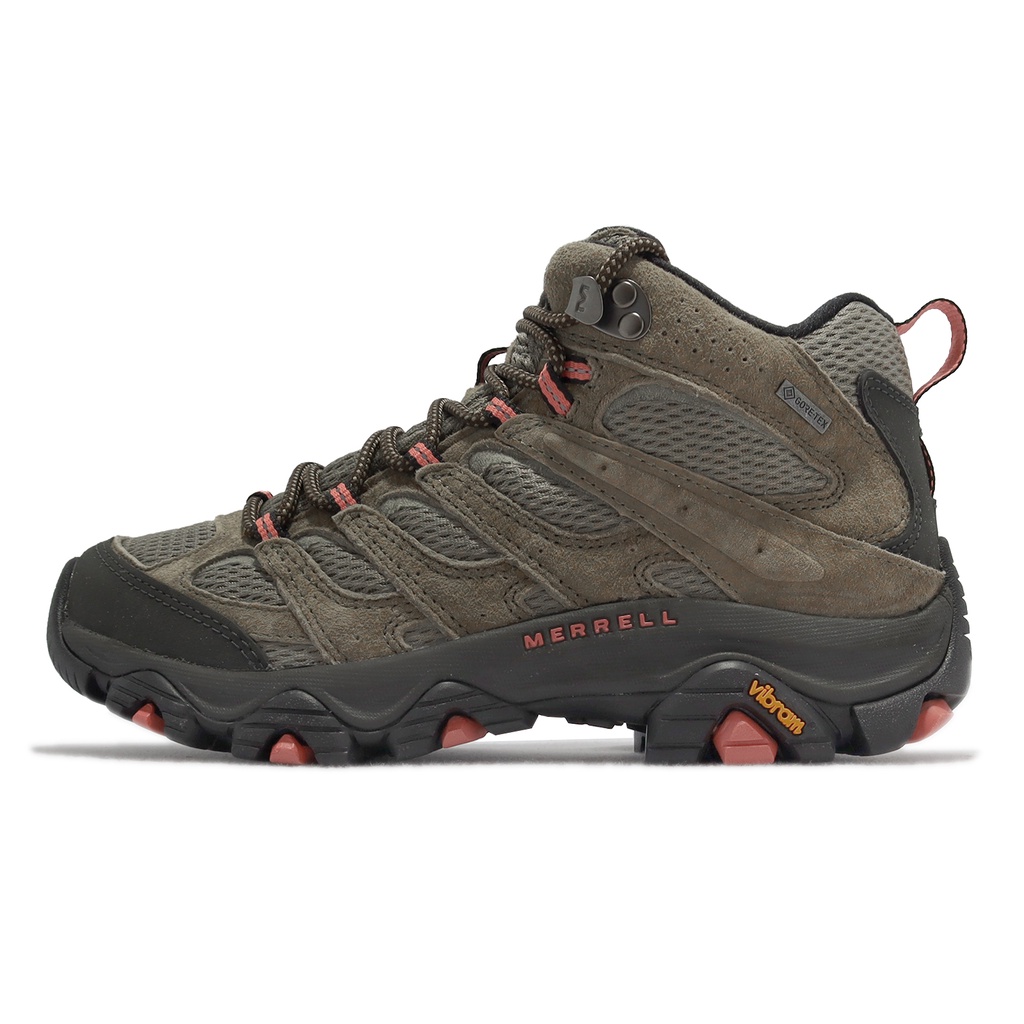 Merrell 戶外鞋 Moab 3 Mid GTX 橄欖綠 女鞋 登山鞋 真皮 中筒 防水【ACS】 ML036310