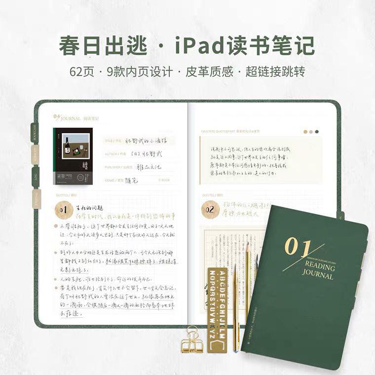 現貨讀書筆記 觀影筆記 Goodnotes Ipad電子手帳 Notability餓了羊 蝦皮購物