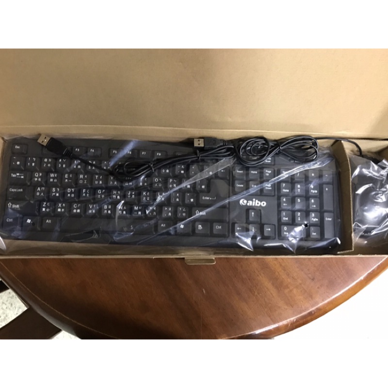 全新現貨aibo LY-ENKM05 有線 標準型 鍵盤 滑鼠組 (選超商取.無原裝盒)