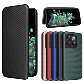 時尚碳纖維 翻蓋皮套 一加 OnePlus ACE Pro / 10T 5G 手機殼 掀蓋保護殼 磁吸 手機套