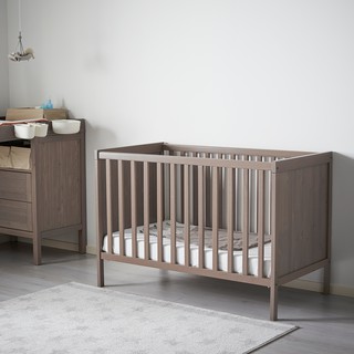 北歐工業LOFT風格經典IKEA宜家SUNDVIK實木嬰兒床兒童床框床架/灰棕色/二手八成新/原$4999特$3000