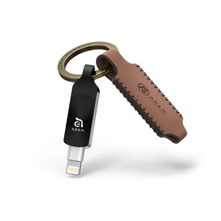 亞果第三代 iKlips DUO+ 雙向USB 3.1極速多媒體行動碟 128GB 黑色 - APPLE裝置專用
