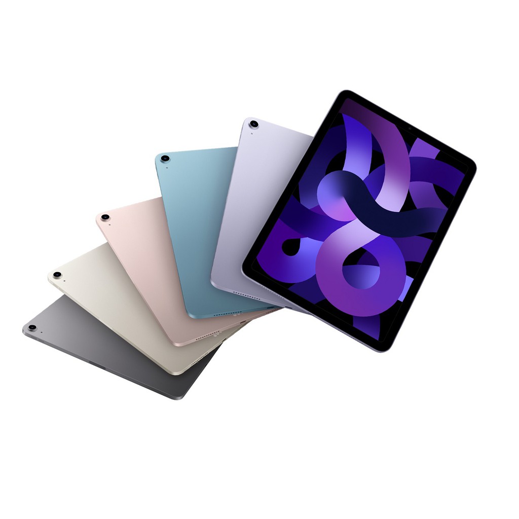Apple iPad Air 5 10.9吋 Wi-Fi(2022)灰/粉/藍/星光/紫 原廠保固 現貨 蝦皮直送